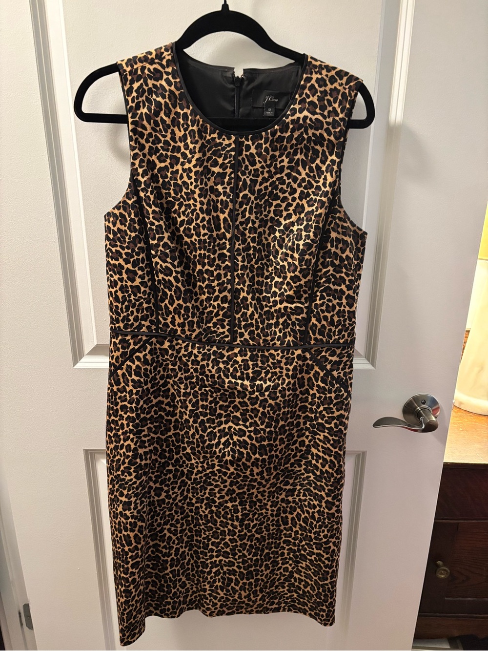 J. Crew Leopard Print Sleeveless Dress